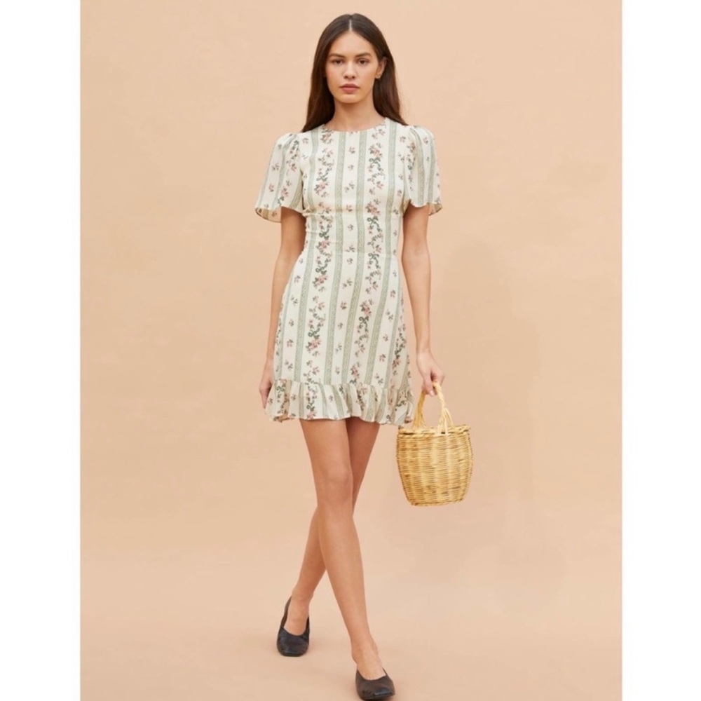 Reformation Beesley Dress, Color/Print: Heath , Size: 8. NEW WITH TAGS
